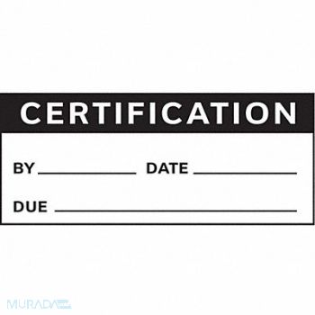 STRANCO INC Inspection Label English Quality PK225, 9WJN8