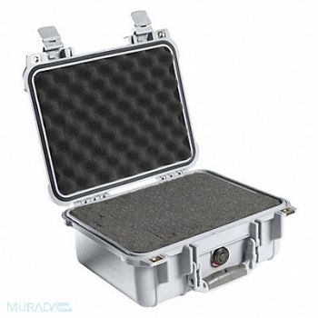 PELICAN F0968 Protective Case 4 in Double Throw Silver, 9WJP8