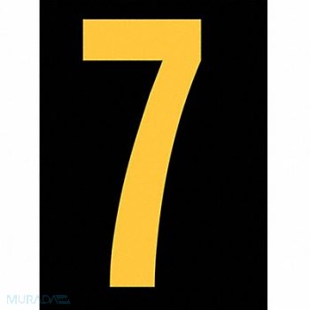 STRANCO INC Reflective Number Label 7 2-1/2in H PK25, 9WL83