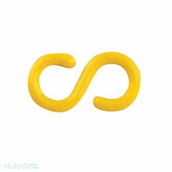 MR. CHAIN E1240 S-Hook 2 in Yellow Acetal PK10, 9WZT7