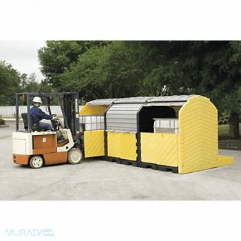 ULTRATECH Spill Pallet 3 IBC Outdoor, 9E472