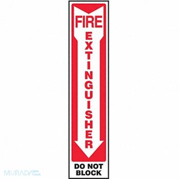 ACCUFORM Fire Extinguisher Sign 18X4 ENG SURF, 773A71