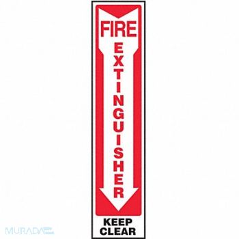ACCUFORM Fire Extinguisher Sign 18X4 ENG SURF, 773A36