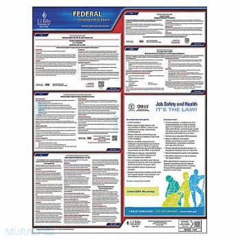 JJ KELLER Labor Law Poster Federal Labor Law, 9XWL7