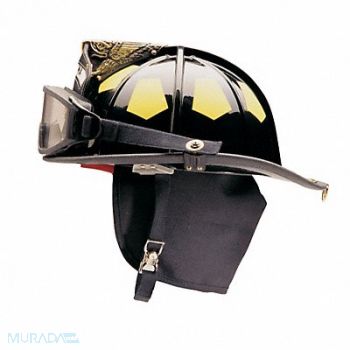 BULLARD Fire Helmet Black Traditional, 9XY18