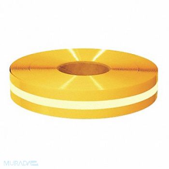 MIGHTY LINE K3886 Floor Tape Yellow 2 inx100 ft Roll, 9Y611