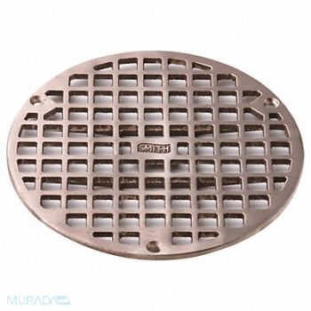 JAY R. SMITH MFG. CO Floor Drain Nickel Bronze Round 1/4 H, 54JH37
