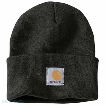 CARHARTT D2583 Knit Cap Acrylic Black, 4ULA9