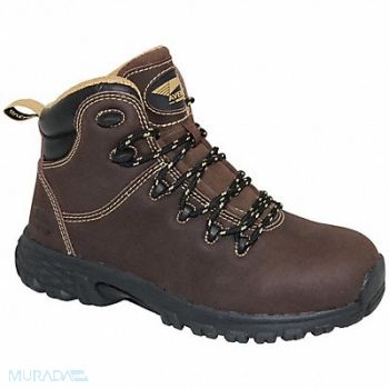 AVENGER SAFETY FOOTWEAR Work Boot Women size 10 Leather Brown PR, 794XY8
