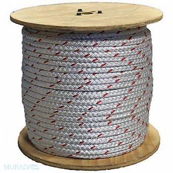 ALL GEAR Climbing Rope PES 5/8 in Dia 150 ft L, 9RCF7