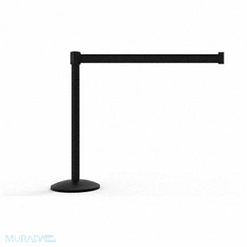 BANNER STAKES Retractable Belt Black Indoor Outboor, 793LF8