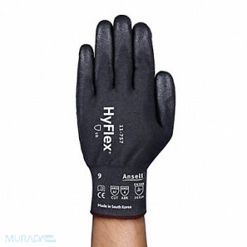 HYFLEX Cut Resistant Glove VndPK 10 18G Blck, 784RJ7