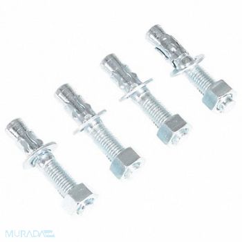 VESTIL Wedge Anchors 3/4 Dia x 4 1/4 L PK4, 49Y449