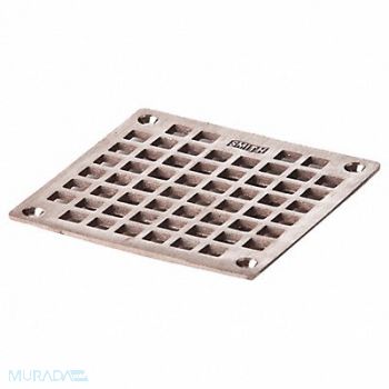 JAY R. SMITH MFG. CO Floor Drain Grate Square 5-9/16In, 11U230