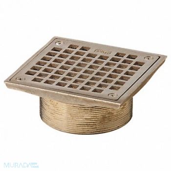 JAY R. SMITH MFG. CO Floor Drain Strainer Square 6In, 11U234