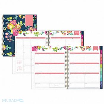 BLUE SKY Planning Calendar 8.5 x 11 Navy Floral, 798AA1