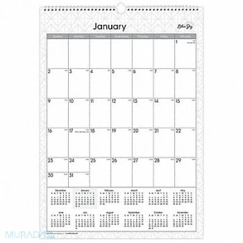 BLUE SKY Wall Calendar 12 x 17 1 Month per Page, 798A95