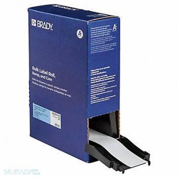 BRADY Label Polyester Color White 1 51/64 W, 803TX9