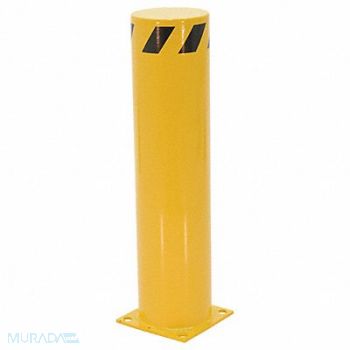 GRAINGER APPROVED Bollard Fixed Yellow Overall 36 H, 45XC68