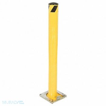 GRAINGER APPROVED Bollard Removable 5-1/2 dia Yellow, 8YFZ0