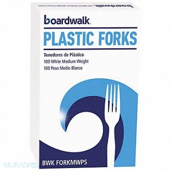 GRAINGER APPROVED Fork White Med PK100, 799LH7