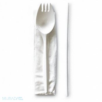 GRAINGER APPROVED Disp Cutlery Set White Med Weight PK1000, 799LL7