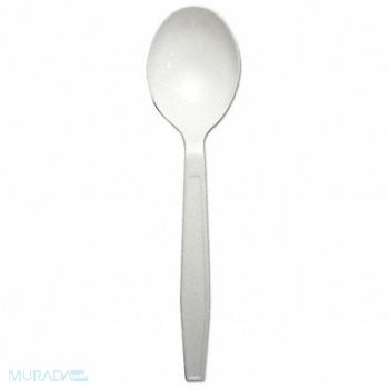 GRAINGER APPROVED Disposable Soup Spoon White Heavy PK1000, 485V95