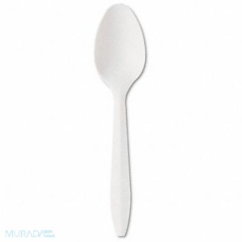 GRAINGER APPROVED Disposable Spoon White Med PK1000, 485V84