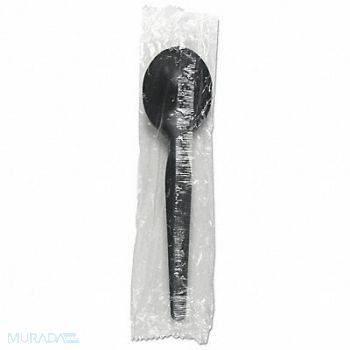 GRAINGER APPROVED Disp Soup Spoon Black Heavy PK1000, 485W21