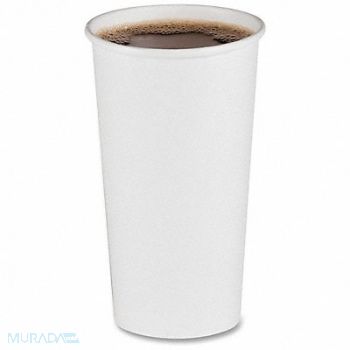 GRAINGER APPROVED Disposable Hot/Cold Cup 20oz White PK600, 799LM6