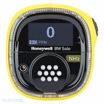BW TECHNOLOGIES Single Gas Detector Black/Yellow 2-5/8 H, 497A91