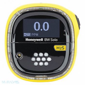 BW TECHNOLOGIES Single Gas Detector Black/Yellow 2-5/8 H, 497A87
