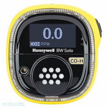 BW TECHNOLOGIES Single Gas Detector Black/Yellow 2-5/8 H, 497A84