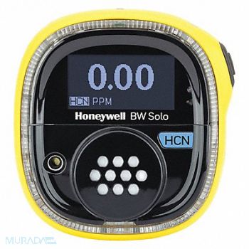 BW TECHNOLOGIES Single Gas Detector Black/Yellow 2-5/8 H, 497A89