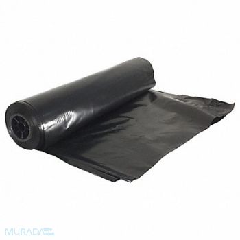 AMERICOVER Construction Plastic 100ft L 24 ft W Blk, 803EE2