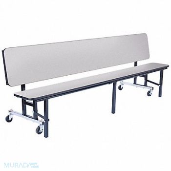 NATIONAL PUBLIC SEATING Convertible Bench Table 28in.D x 34in.H, 49CV66