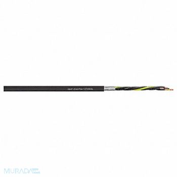 CHAINFLEX Run Tray Cable Copper 16 AWG Jet Blk, 801JG8