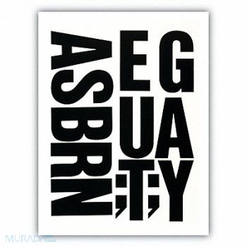 CHARTPAK Press-On Letters Vinyl 4 Black PK58, 51UW42