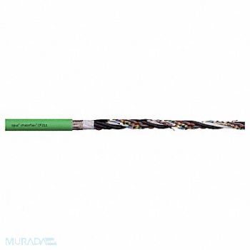 CHAINFLEX Data Cable PVC 0.63 in dia Silver Gray, 801LC1