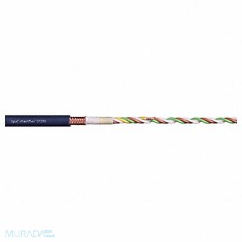 CHAINFLEX Data Cable TPE 0.33 in dia Steel Blue, 801LY1