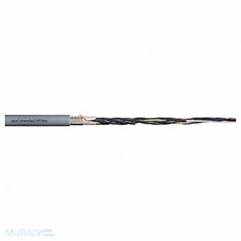 CHAINFLEX Control Cable Copper 17 AWG Window Gray, 801JW6