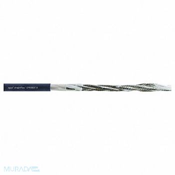 CHAINFLEX Bus Cable PUR 50 V 0.33 in dia Blue, 801ML9