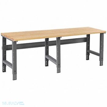 TENNSCO Workbench Butcher Block 96 W 30 D, 4TKR1