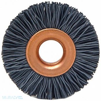 BRUSH RESEARCH MFG. Wheel Brush 1 in dia 0.018 inWire, 40AJ29