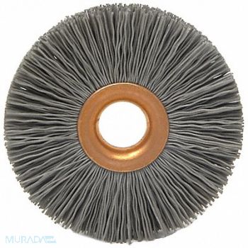 BRUSH RESEARCH MFG. Wheel Brush 2-1/2in.dia 0.018in.Wire, 40AK91