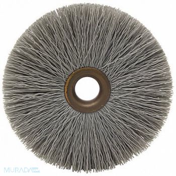 BRUSH RESEARCH MFG. Wheel Brush 4 in Dia 0.012 inWire, 40AJ37