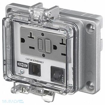 HUBBELL WIRING DEVICE-KELLEMS Access Port Power And Data NEMA 12/4, 1CXG3