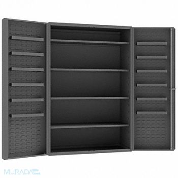 DURHAM MFG Bin Cabinet 72 x48 x24 Gray 0Bns, 33VE27