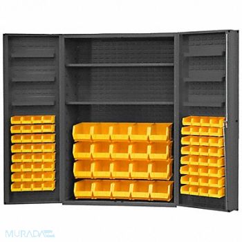 DURHAM MFG K4912 Bin Cabinet 72 x48 x24 Gray 84YlwBns, 1UBJ7