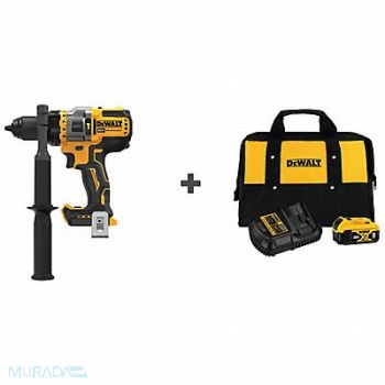 DEWALT Hammer Drill 1/2 in Chuck 20V Battery, 386VL4